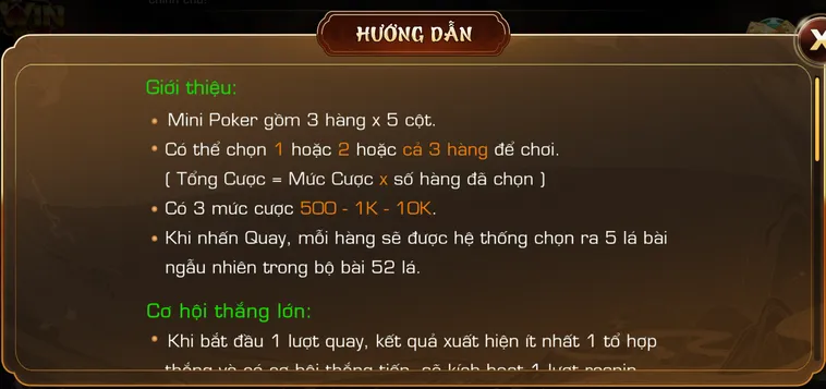 Chiến Thuật Chơi Mini Poker iWin Club Và Bí Quyết Nổ Hũ Jackpot Với Sảnh Rồng