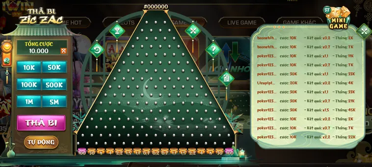 Nghệ Thuật Thả Bi Và Chiến Thuật Chinh Phục Minigame Ziczac iWin Club Đỉnh Cao