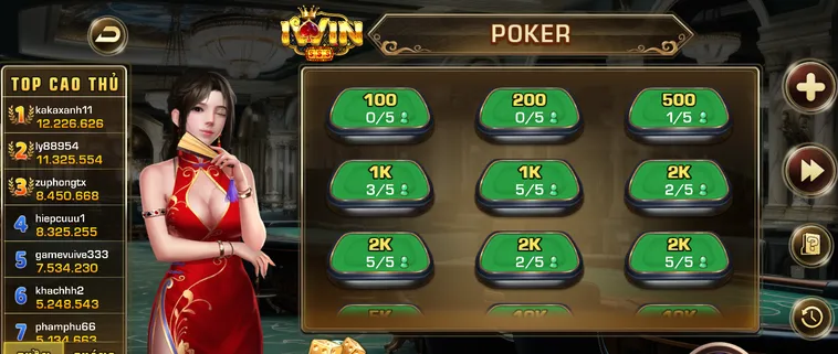 Chinh Phục Đỉnh Cao Poker Tại iWin Club – Đẳng Cấp Game Bài Trí Tuệ