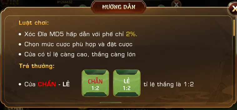 Xóc đĩa Mini tại iWin Club Sảnh Cược Chẵn Lẻ Tốc Độ Và Thưởng Lớn